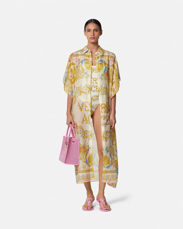 VERSACE Underwater Barocco Cover-Up Dress