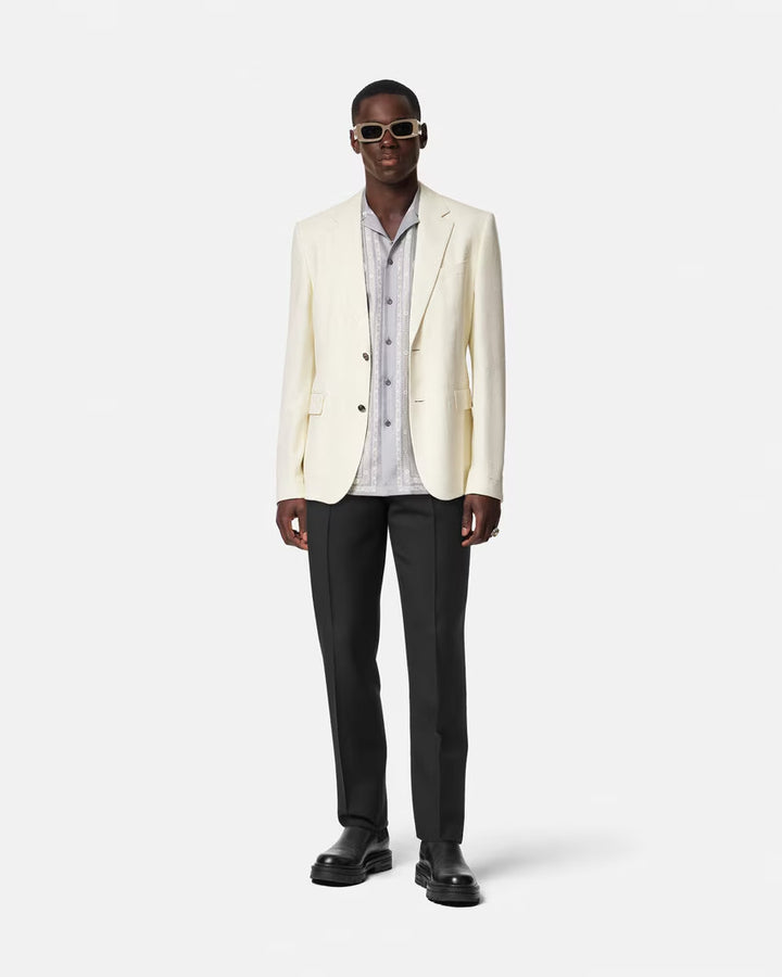 VERSACE Mohair-Blend Formal Pants
