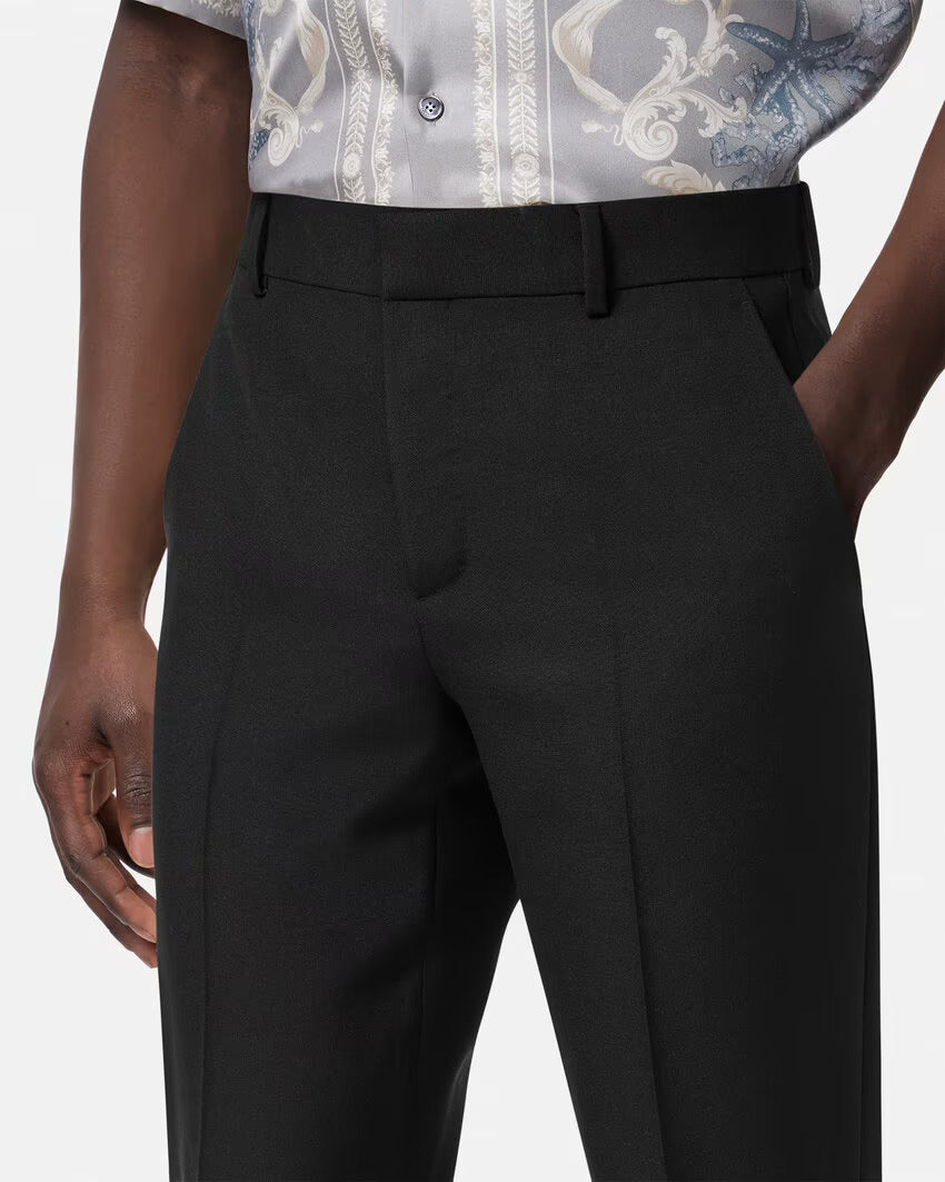 VERSACE Mohair-Blend Formal Pants