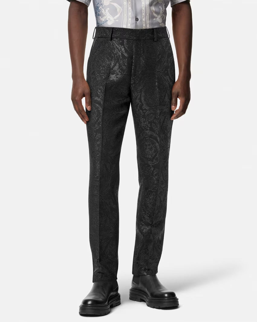 VERSACE Barocco Jacquard Formal Pants