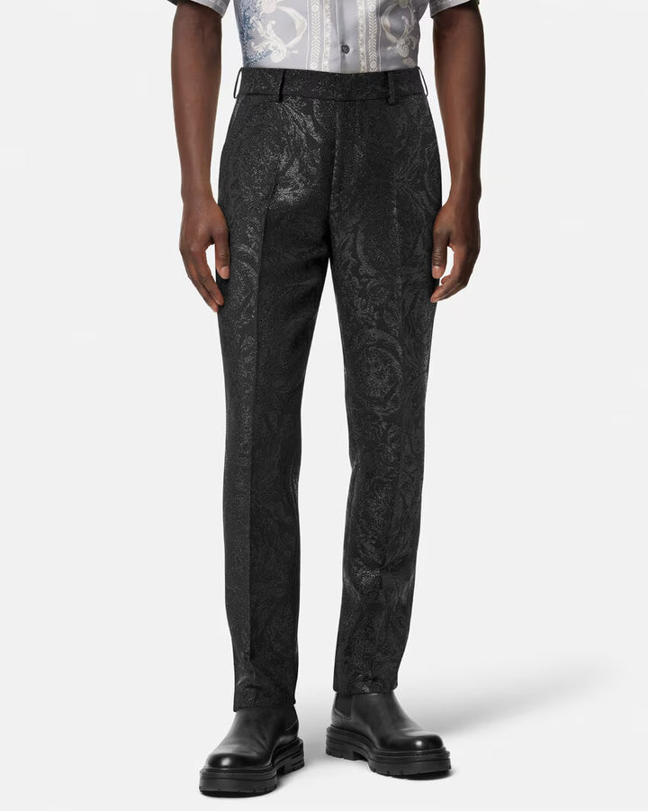 VERSACE Barocco Jacquard Formal Pants