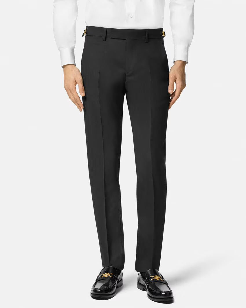VERSACE Wool Formal Pants