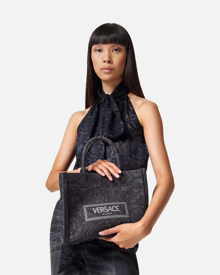 VERSACE BAROCCO ATHENA SMALL TOTE BAG