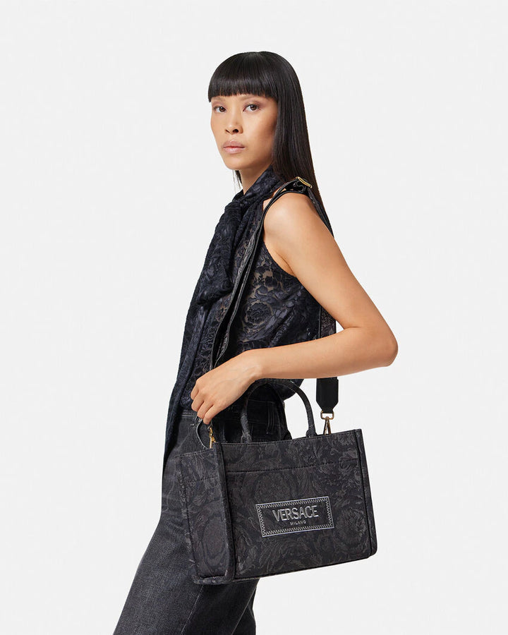 VERSACE BAROCCO ATHENA SMALL TOTE BAG