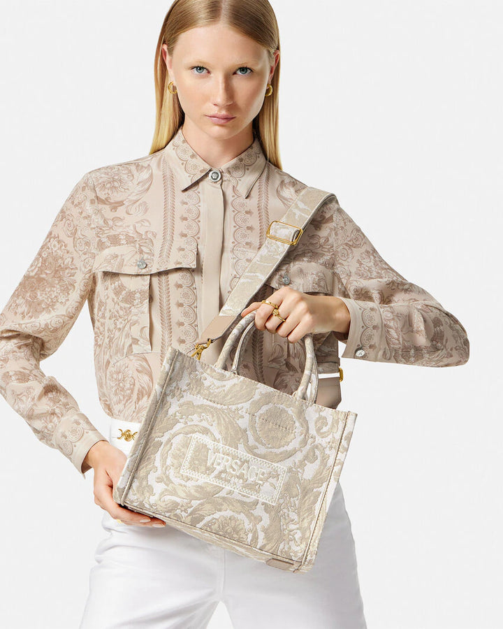 VERSACE BAROCCO ATHENA SMALL TOTE BAG