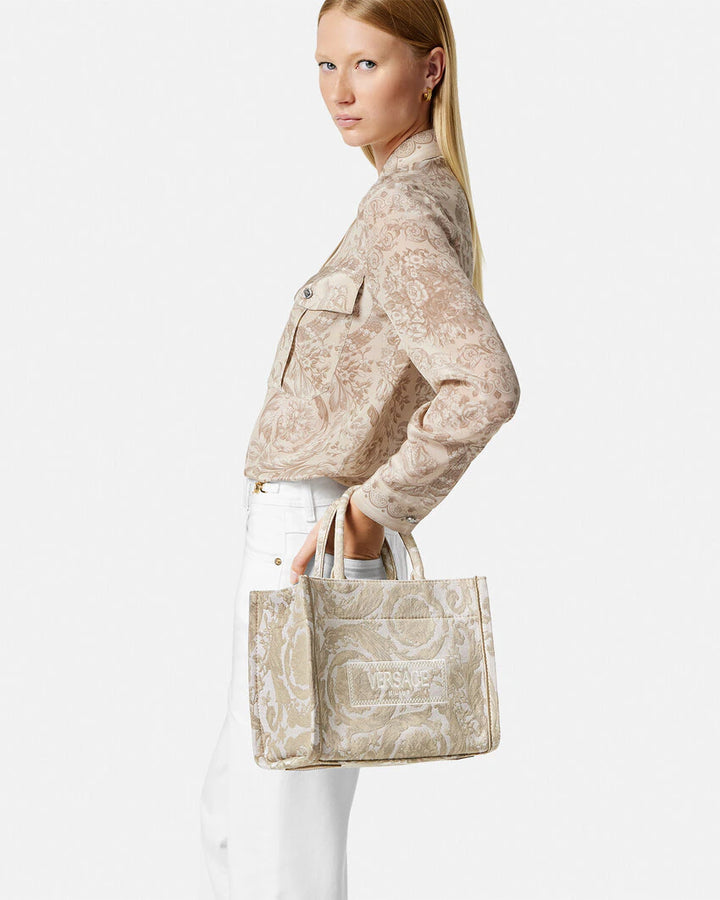 VERSACE BAROCCO ATHENA SMALL TOTE BAG