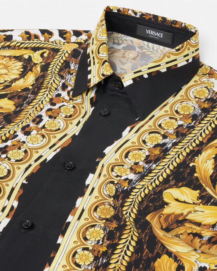 Versace WILD BAROCCO ILLUSION SILK SHIRT