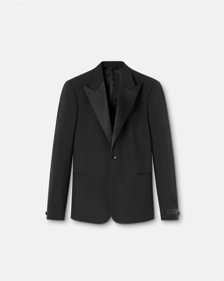 VERSACE Mohair-Blend Single-Breasted Blazer