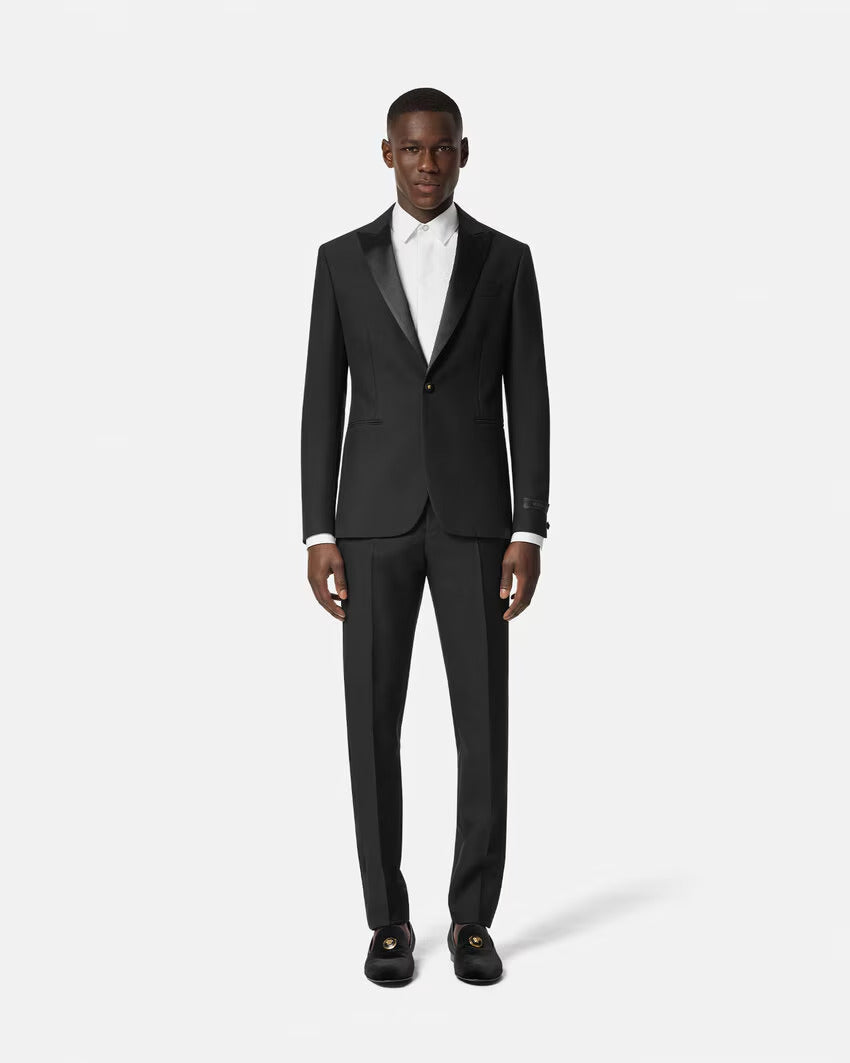 VERSACE Mohair-Blend Single-Breasted Blazer