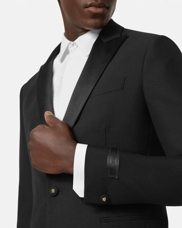 VERSACE Mohair-Blend Single-Breasted Blazer