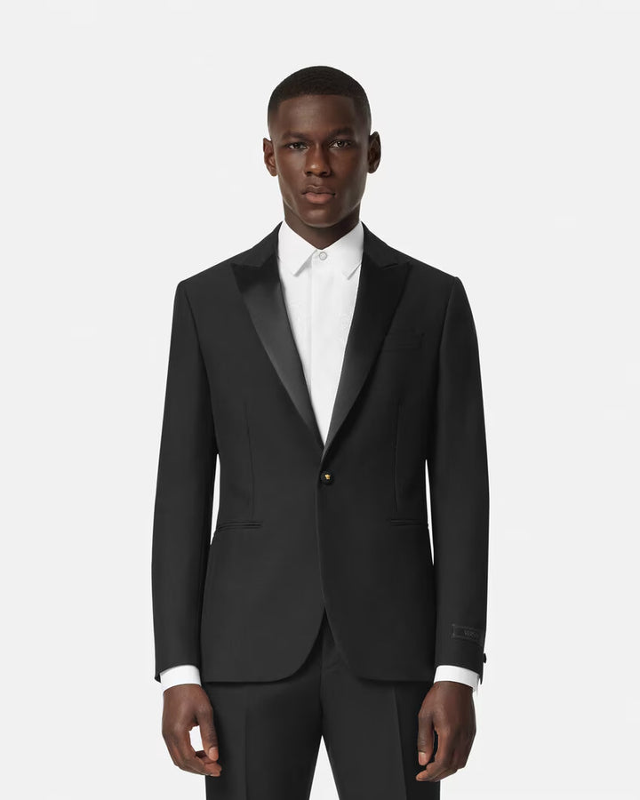 VERSACE Mohair-Blend Single-Breasted Blazer