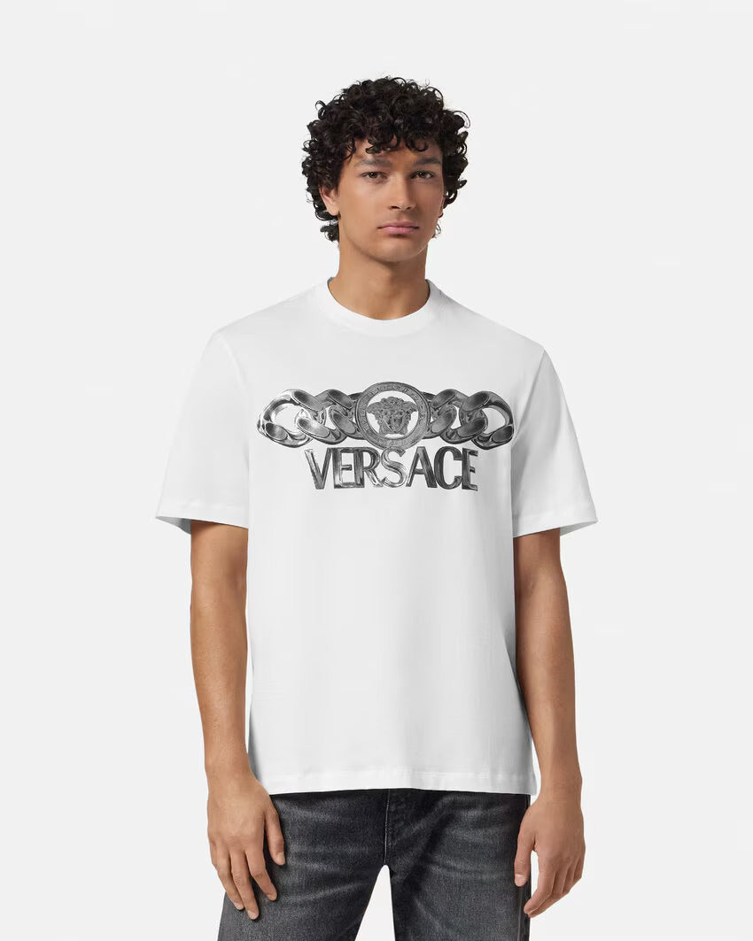 Versace MEDUSA ON CHAIN T-SHIRT