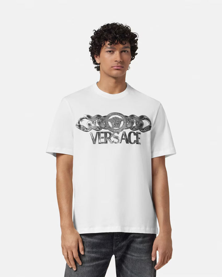 Versace MEDUSA ON CHAIN T-SHIRT