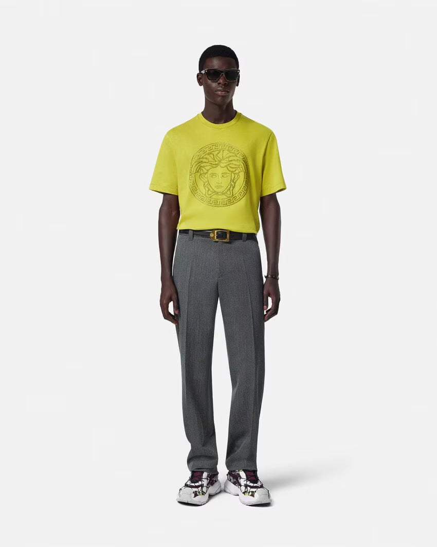Versace EMBROIDERED MEDUSA T-SHIRT