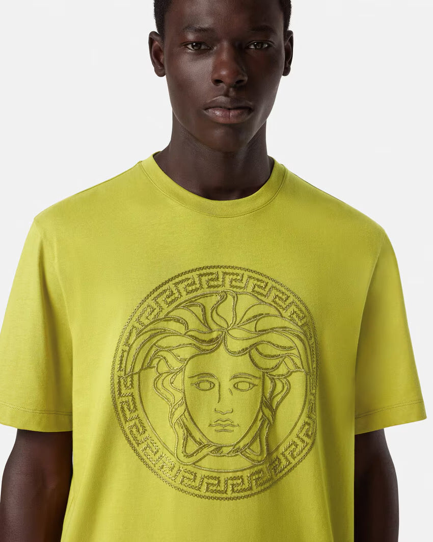 Versace EMBROIDERED MEDUSA T-SHIRT