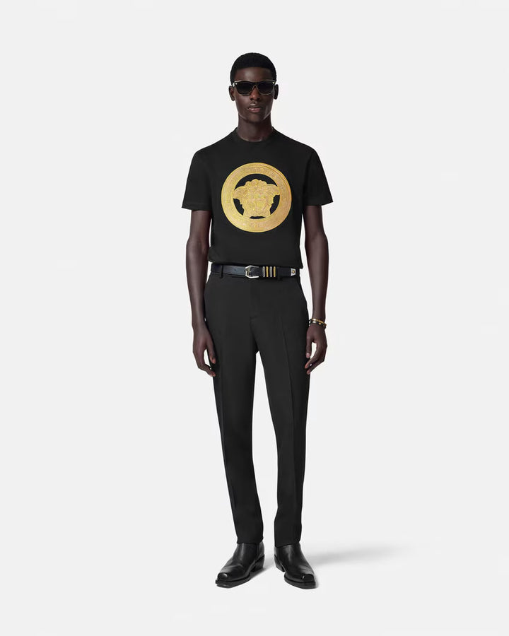 Versace EMBROIDERED MEDUSA T-SHIRT