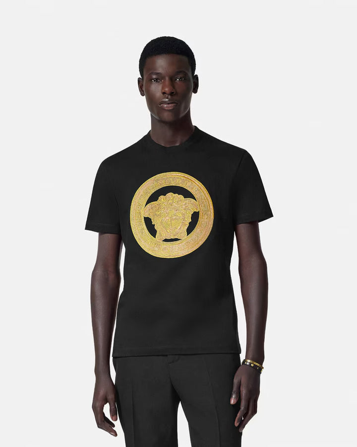 Versace EMBROIDERED MEDUSA T-SHIRT