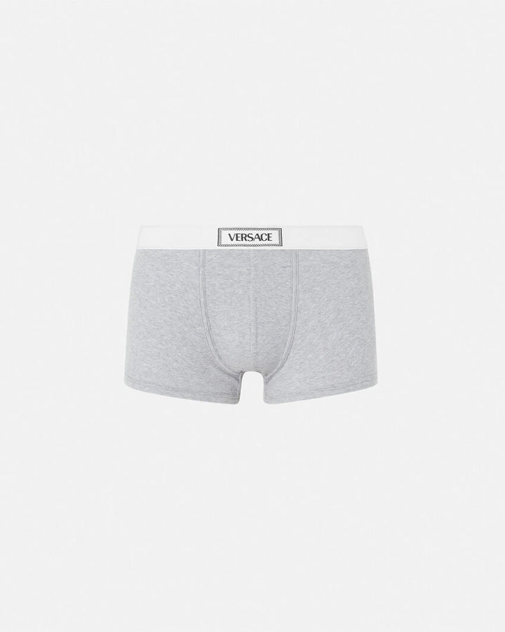 VERSACE 90S VINTAGE LOGO RIBBED TRUNKS