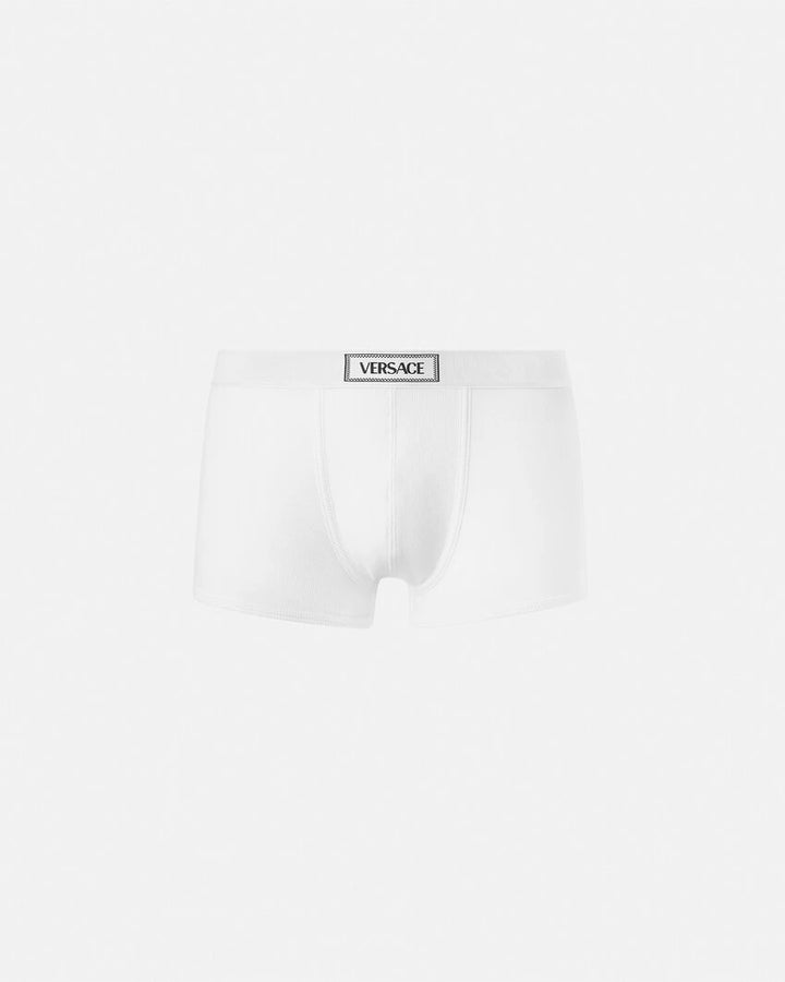 VERSACE 90S VINTAGE LOGO RIBBED TRUNKS