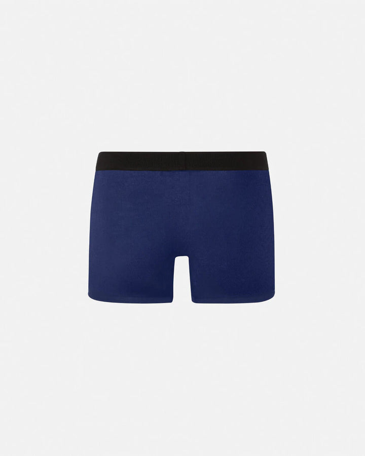 VERSACE 90S VINTAGE LOGO RIBBED LONG TRUNKS