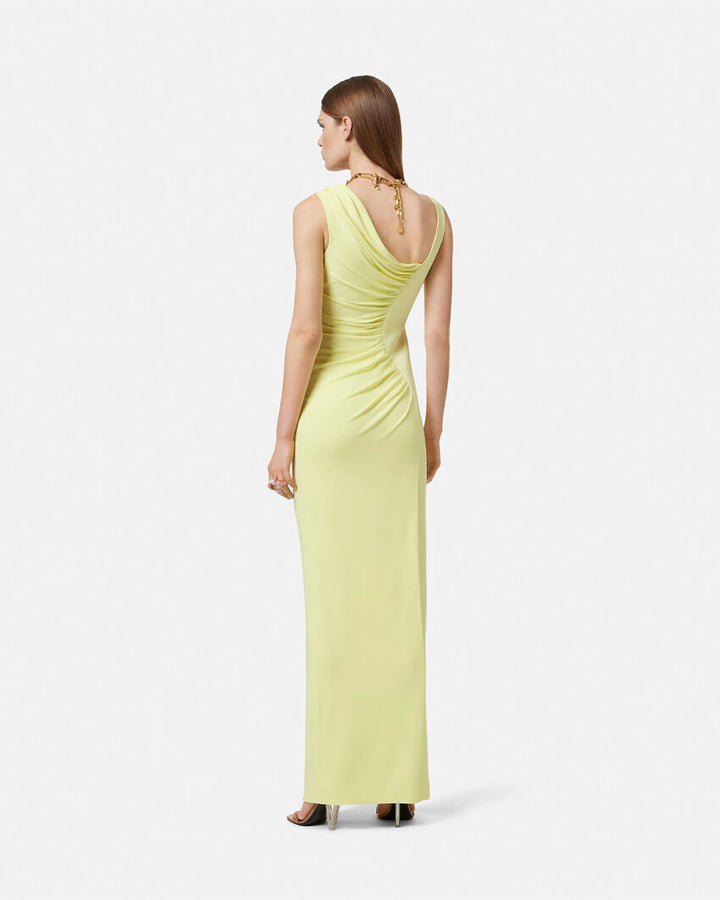 VERSACE MEDUSA '95 DRAPED GOWN