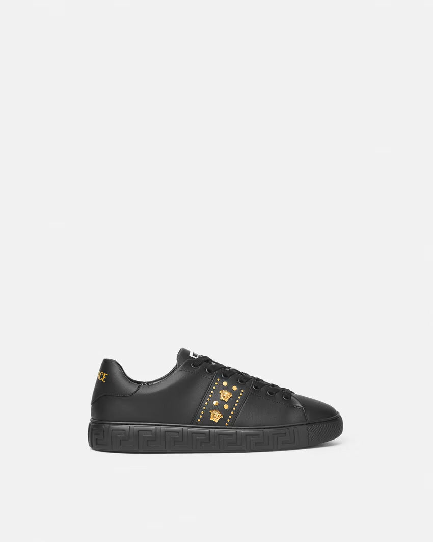 VERSACE Studded Greca Sneakers