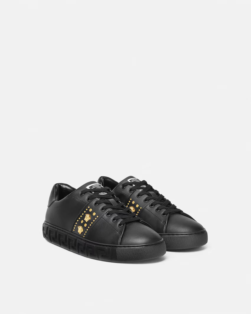 VERSACE Studded Greca Sneakers