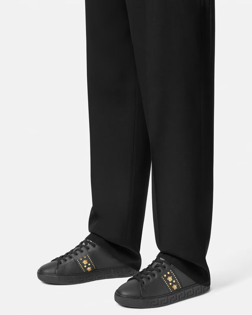 VERSACE Studded Greca Sneakers