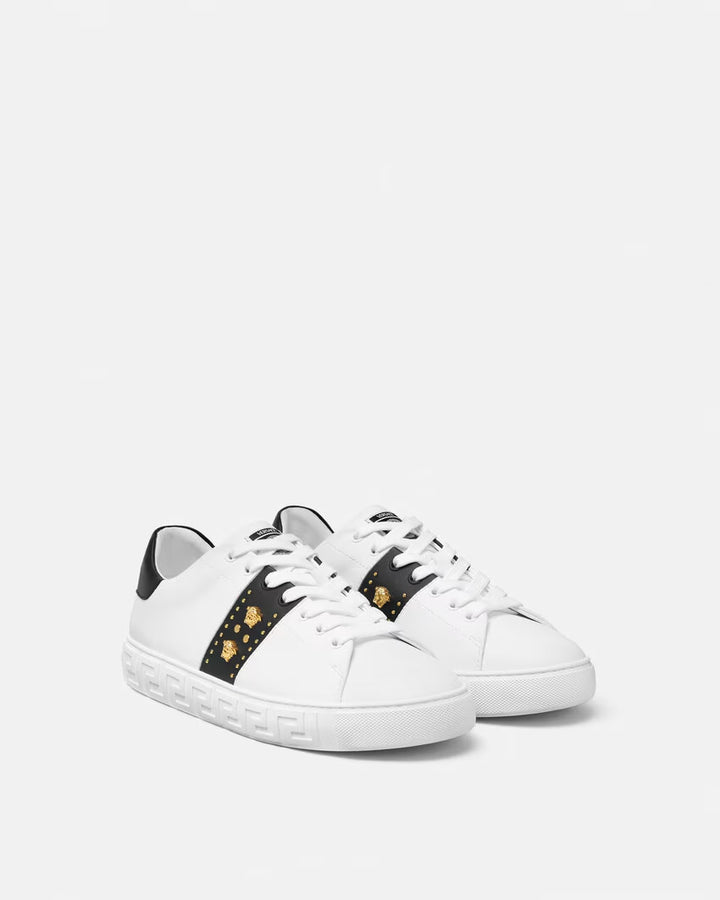 VERSACE Studded Greca Sneakers