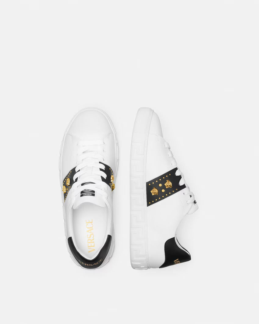 VERSACE Studded Greca Sneakers