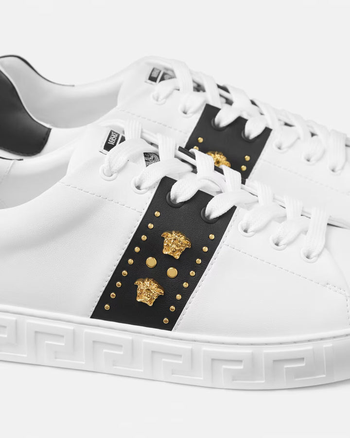 VERSACE Studded Greca Sneakers