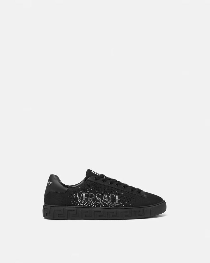 VERSACE Crystal Logo Greca Sneakers