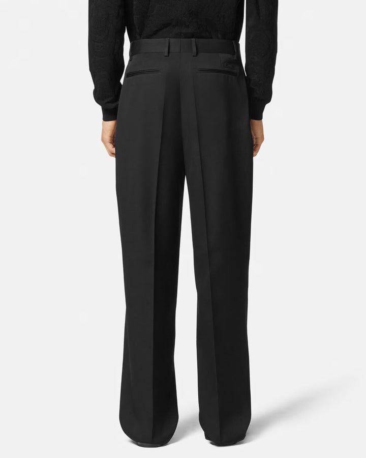 VERSACE Wool Twill Formal Pants