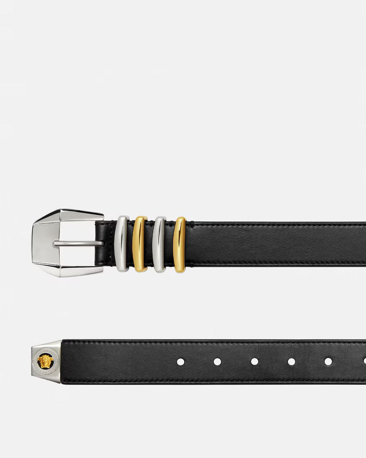 VERSACE Medusa Heritage Leather Belt 3 cm
