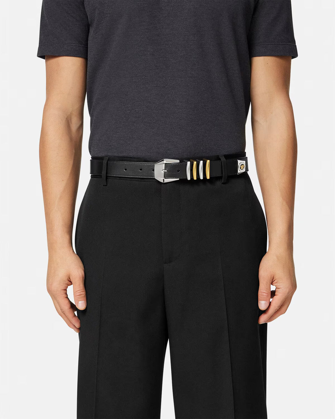 VERSACE Medusa Heritage Leather Belt 3 cm