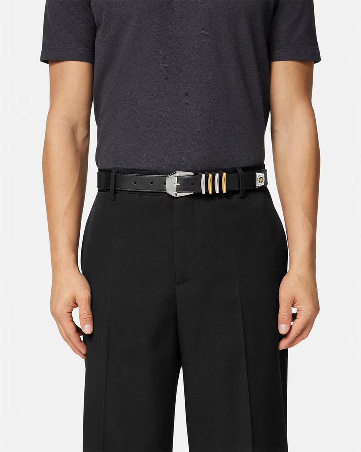 VERSACE Medusa Heritage Leather Belt 3 cm