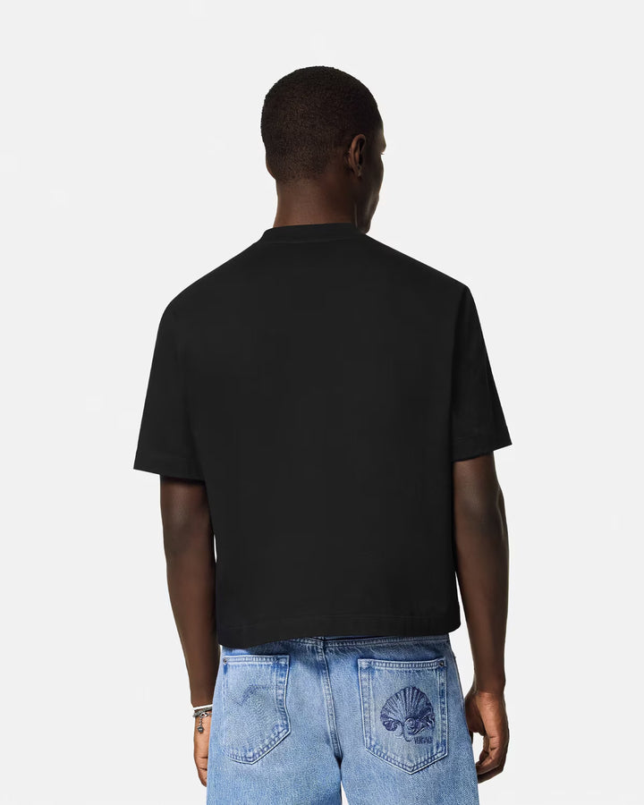 Versace EMBROIDERED MEDUSA MILANO T-SHIRT