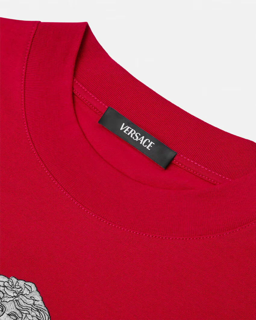 Versace EMBROIDERED MEDUSA MILANO T-SHIRT