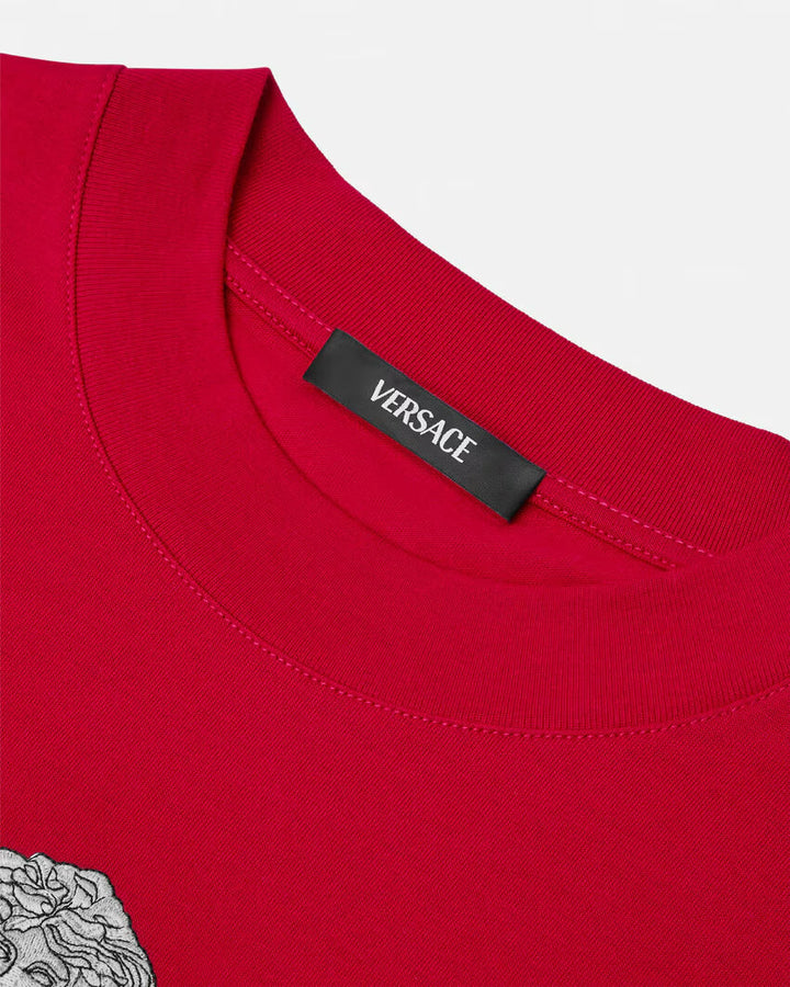 Versace EMBROIDERED MEDUSA MILANO T-SHIRT