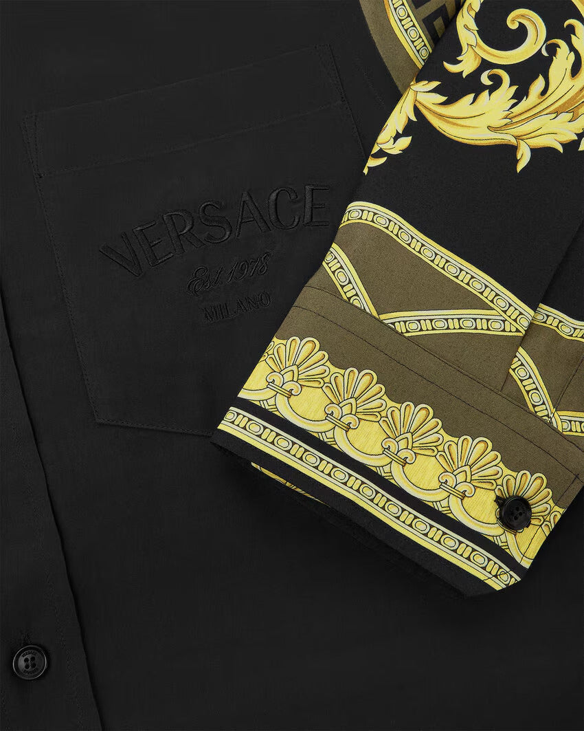 Versace LA COUPE DES DIEUX PANELED SHIRT