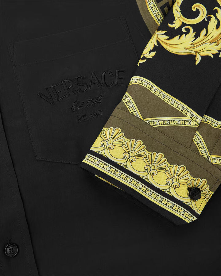 Versace LA COUPE DES DIEUX PANELED SHIRT