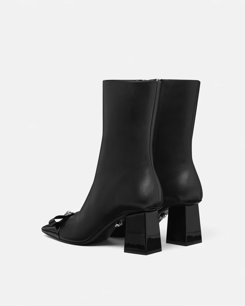 VERSACE Gianni Ribbon Ankle Boots 70 mm