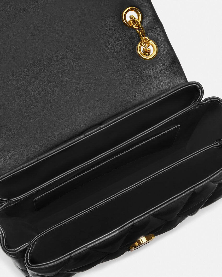 VERSACE KLEIO QUILTED SHOULDER BAG