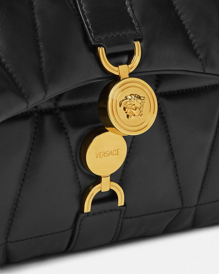 VERSACE KLEIO QUILTED SHOULDER BAG