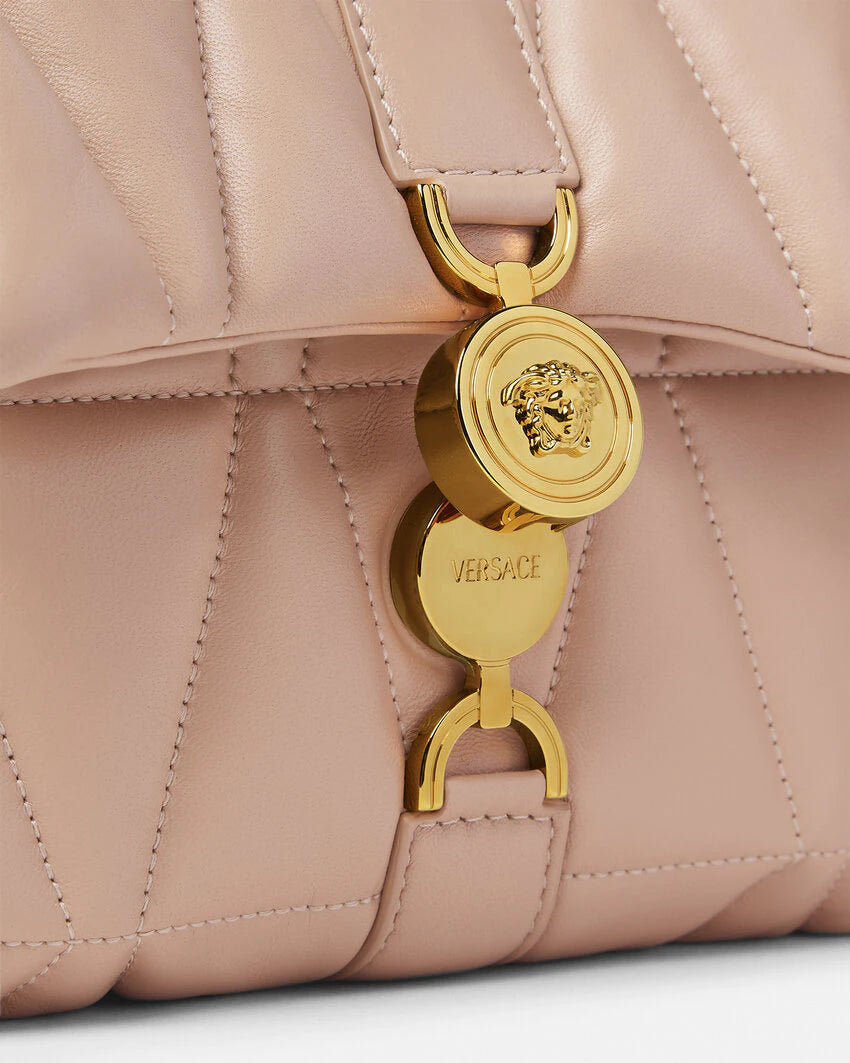 VERSACE KLEIO QUILTED SHOULDER BAG