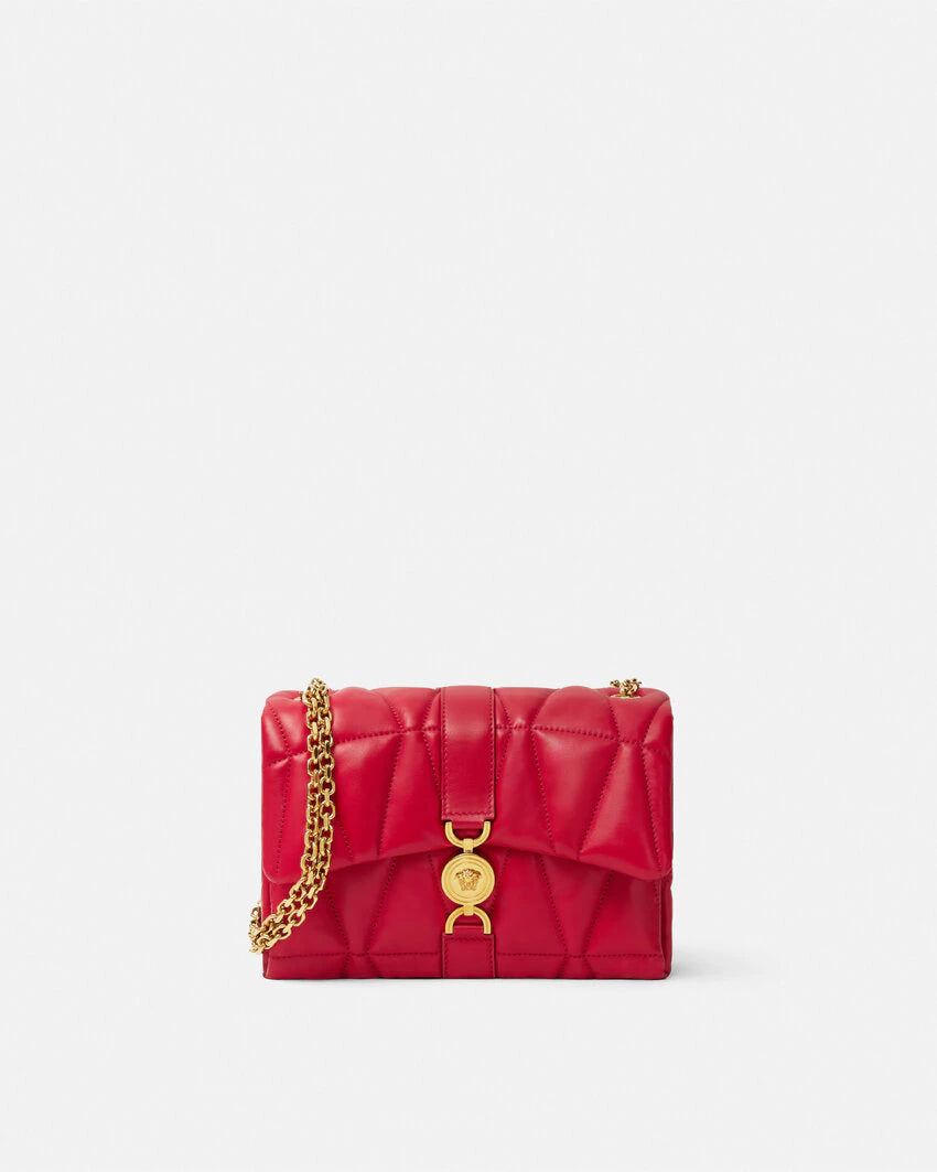VERSACE KLEIO QUILTED SHOULDER BAG