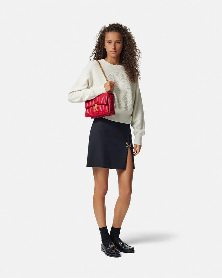VERSACE KLEIO QUILTED SHOULDER BAG