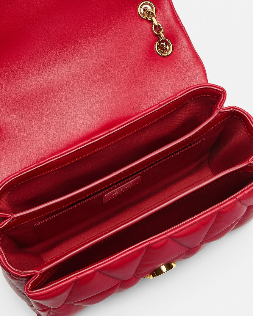 VERSACE KLEIO QUILTED SHOULDER BAG