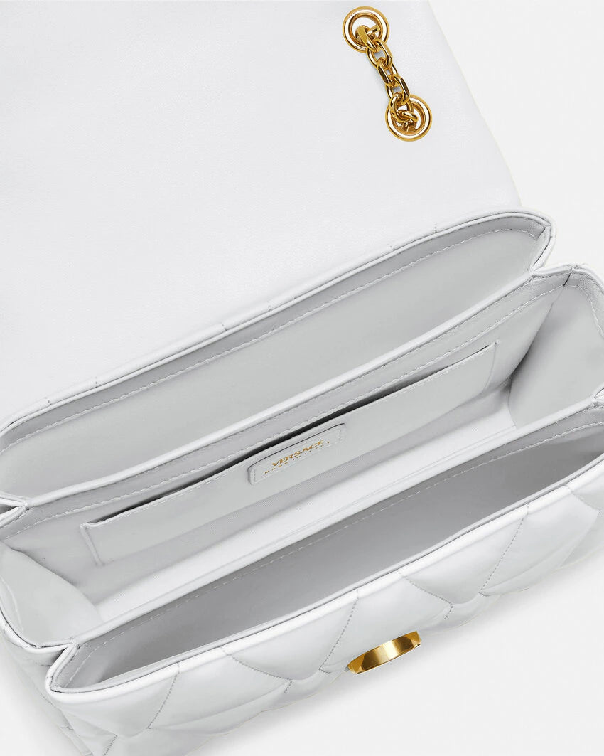 VERSACE KLEIO QUILTED SHOULDER BAG