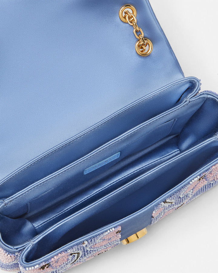 VERSACE EMBELLISHED KLEIO SHOULDER BAG